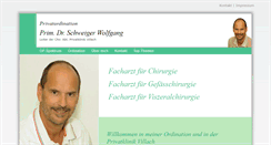 Desktop Screenshot of chirurgie-schweiger.at